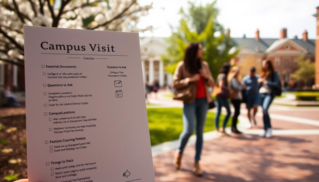 campus visit checklist campus visit checklist